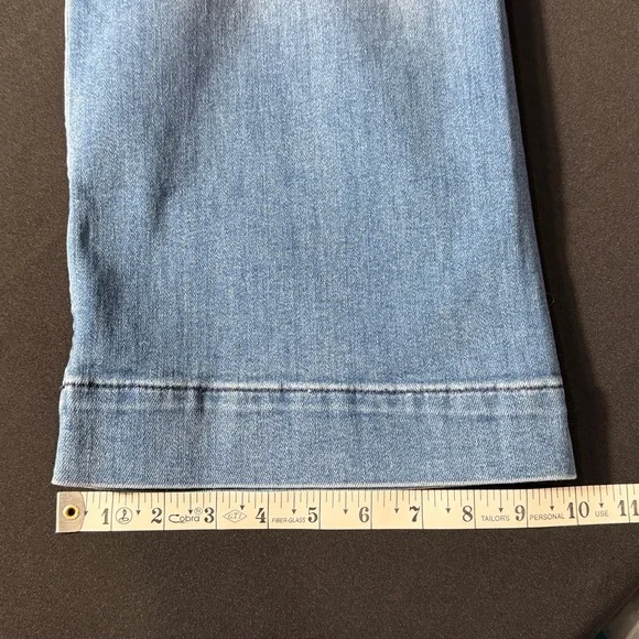 Maeve Anthropologie The Colette Crop High-Rise Wide-Leg Jeans ~ 27 - Picture 9 of 13